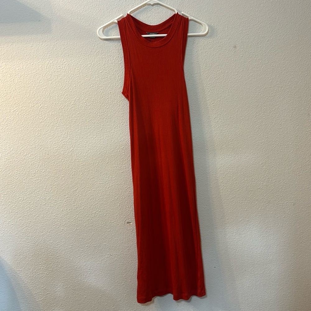 Eddie Bauer Maxi Ribbed Racerback Dress Size Xs